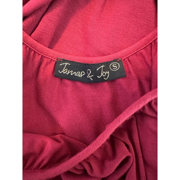 James & Joy red cold shoulder tunic top size Small - Picture 3 of 11